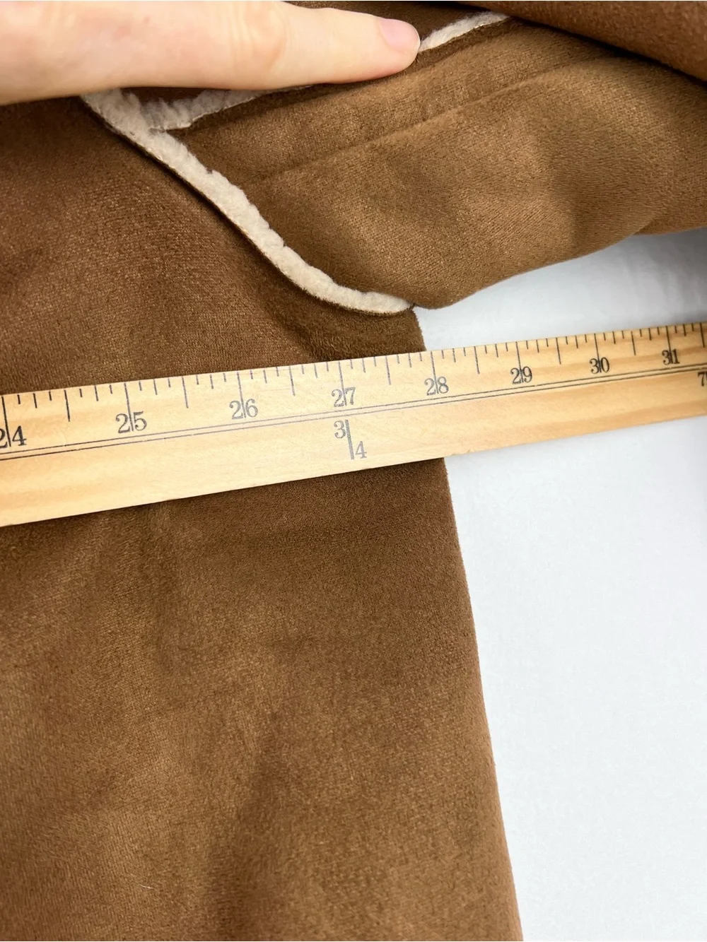 Talbots FAUX SHEARLING SHORT TEDDY COAT Plus 2X Brown Cozy Casual Chic